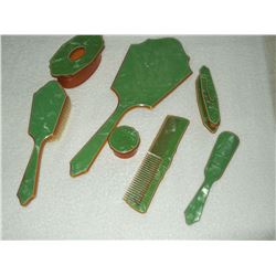 Old Celluloid Dresser Set (7pc)