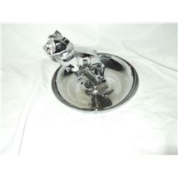 Chrome Bull Dog Ashtray