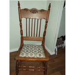 Oak Press Back Rocker