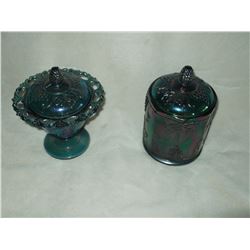 Holly & Grape Candy Dishes (2)
