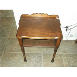 Walnut Telephone/ Magazine Table
