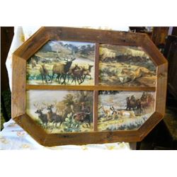 Octagon Frame built from reclaimed lumber