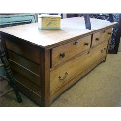Refinished Maple Chest 46" x 19" x 19"