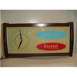 Advertising Clock Union Milk Crystal Ice Cream