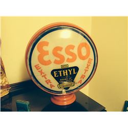 Esso Ethyl Globe on Steel Body (Glass Cracked)