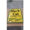 Image 1 : Black Cat Cigarettes Sign Always Fresh Tin 20" x 27"