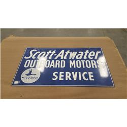 Scott-Atwater Out Board Motors Service Sign