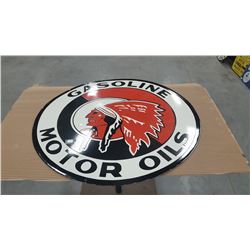 Gasoline Motor Oils Red Indian Sign
