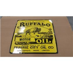 Buffalo Motor Oil Sign