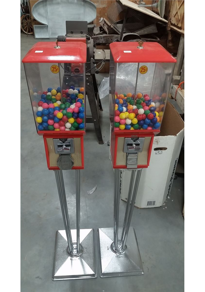 Bubble Gum Machines 25 cent w/Keys (X 2)