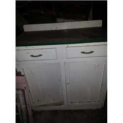 White Primitive Cabinet