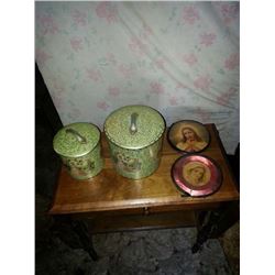 Cannister Set /Bubble Glass Frame