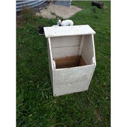 Wood Box and Flat to Wall Cupboard