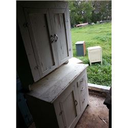 White Kitchen Cupboard Flat to Wall