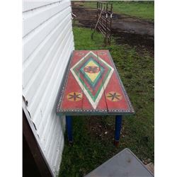 Ukrainian Decorated 8ft. Dining Room Table