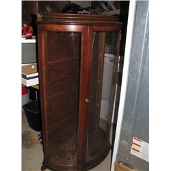 1/4 Cut Oak Petite 3 Pane 5' Tall China Cabinet