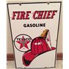 Image 1 : porcelin Vintage Texaco Fire Chief Pump Sign