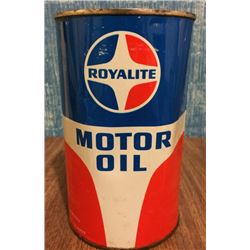 Full Royalite Quart Oil Tin