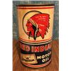 Image 1 : Red Indian Aviation Quart Oil Tin