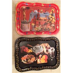 2 1960 Coca Cola Serving Trays