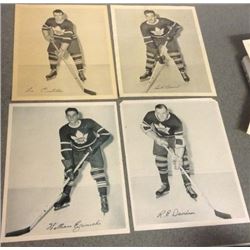 4 Quaker Oats Hockey Photos Toronto Maple Leafs 1945-54