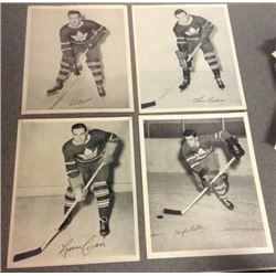 4 Quaker Oats Hockey Photos Toronto Maple Leafs 1945-54