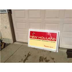 New Holland Sign Plastic