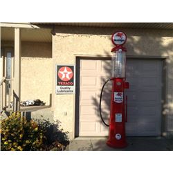 Gilbert & Baker Visible Gas Pump Reproduction Globe & Cylinder