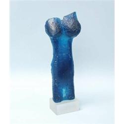 DAUM,NANCY - JACQUELINE BADORD - Contemporary French school. "Torse." A limited edition pate-de-v…
