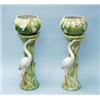 Image 1 : A pair of handpainted French faience jardinieres with matching pedestals made for Chaumette, Pari…