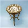 Image 1 : A very good antique Viennese porcelain mounted giltwood salon table. Circular top inlaid with a l…