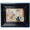 Image 1 : La Demande an Grace. An antique French porcelain plaque by P. Gilbert. Handpainted with a baroque…