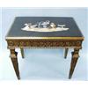 Image 1 : An important antique Italian gilt wood salon table with pietra-dura inset top. The rectangular ta…