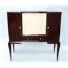 Image 1 : ART DECO - JEAN ST. PARIS. A fine French burl walnut and citrus wood bar cabinet. The serpentine …