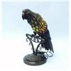 Image 1 : ART DECO - MULLER - CHAPELLE. A magnificent French art glass and wrought iron table lamp in form …