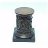 Image 1 : A very fine antique French bronze plynth on black marble base. Of columnar shape, relief cast wit…