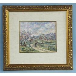 PAULEMILE PISSARRO (1884-1972) French school. "Campagne Normande". Pastel on paper. Signed lower …