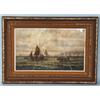 Image 1 : HENRY LANGLEY - 20th century Canadian school. "Gulf of St. Lawrence." Oil on canvas mounted on ca…