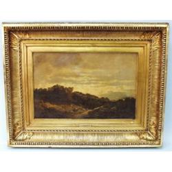 PAUL VERNON - 19th century French Barbizone school. An important oil on canvas depicting a tranqu…