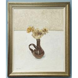 H. CLAUDE PISSARRO - 20th century French school. "Stillife with flower and vase". Oil on canvas. …