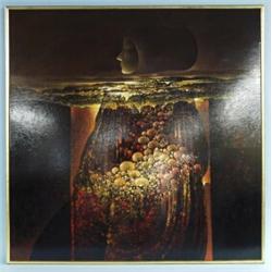 HORATIO BLAS MEZZA - 20th century Latin American school. "La Creacion de la Mujer, N. 2." Mixed m…