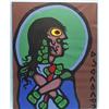 Image 1 : NORVAL MORRISSEAU - Contemporary Canadian Native school. "Twilights of Lily". Acrylic on canvas. …