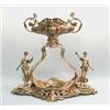 Image 1 : ART NOUVEAU - A magnificent turn of the century W.M.F. silver patinated figural centrepiece. The …