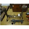 Image 1 : Cast Iron Doggy Door Stop/Bootscraper & Andirons