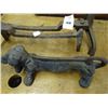 Image 2 : Cast Iron Doggy Door Stop/Bootscraper & Andirons