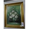 Image 1 : Artist Signed Oil On Canvas Flowers