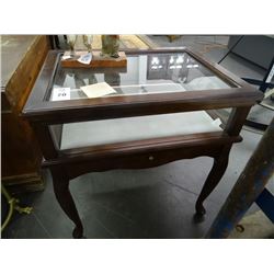 Mahogany Shadow Box Table