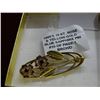 Image 1 : 1940's 10 Kt. Rose & Yellow Gold Blue Sapphire Pin