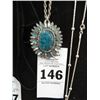 Image 1 : Turquoise Pendant & Chain
