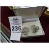 Image 1 : Vintage 1940's Signed Panetta Earrings